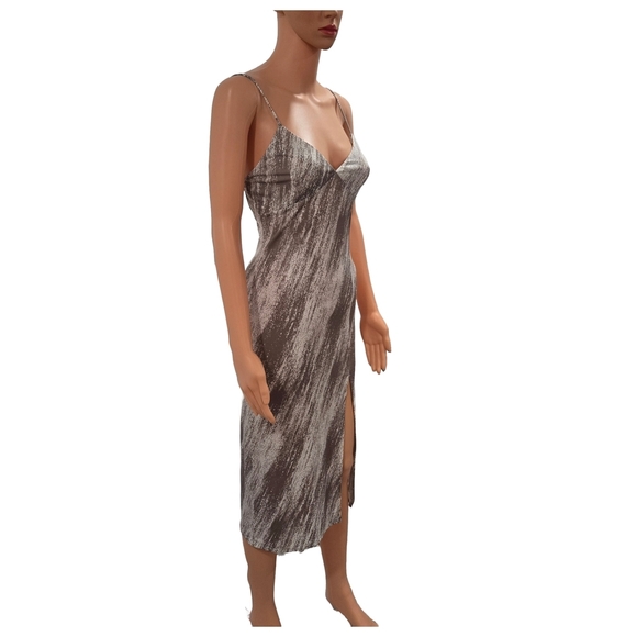 Forever 21 Brown and Cream Chemise with Spaghetti Straps - Picture 3 of 7